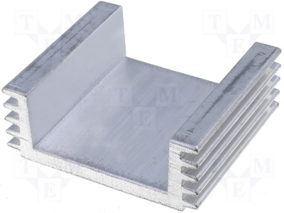 Радиатор RAD-A4755/35 Радиатор: щампован; L:35mm; W:40mm; H:15mm; 60cm2; Вътр.шир:28mm